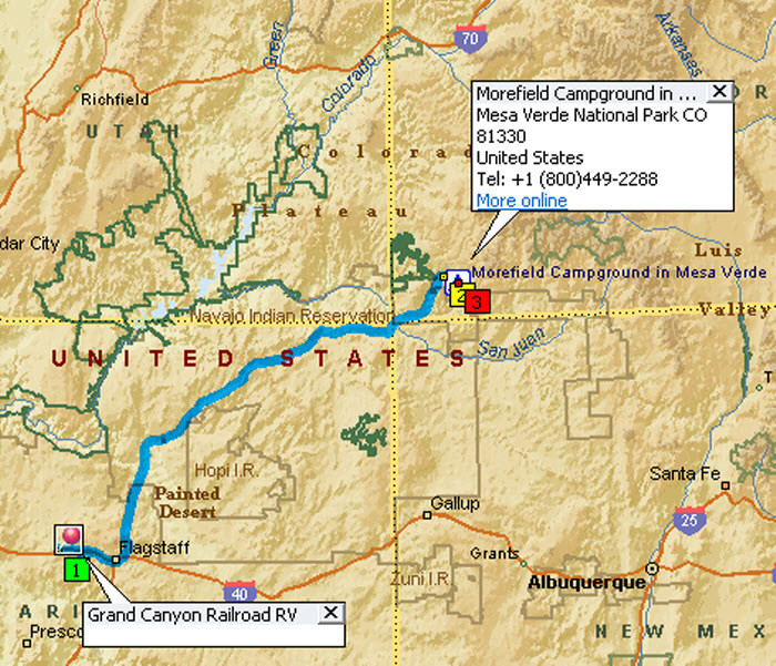 Williams to Mesa Verde