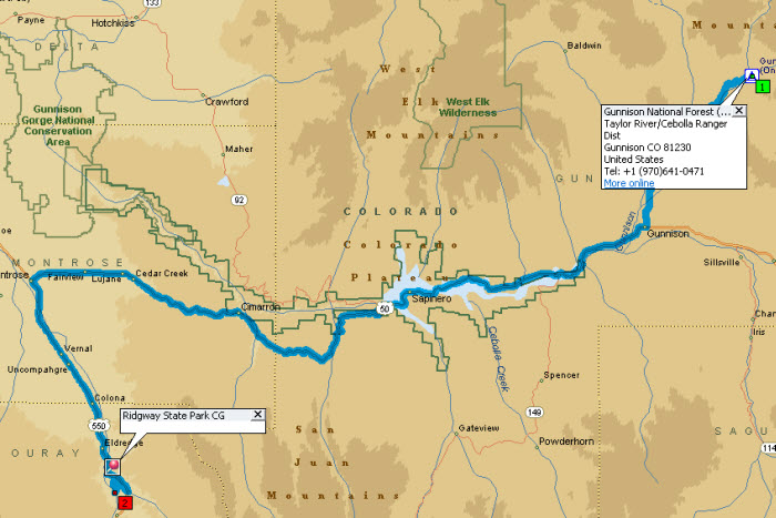 Onemile CG to Ridgway SP