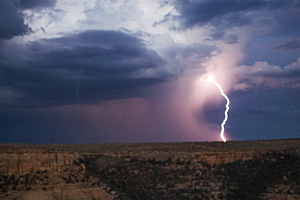 Lightening Over the Plateau