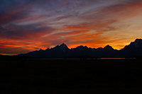 Sunset Over the Tetons