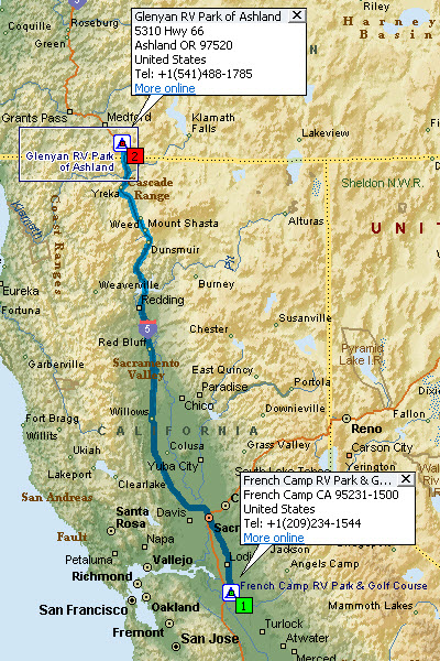 French Camp to Ashland
