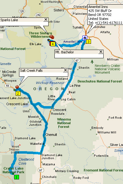 Crater Lake to Bend
