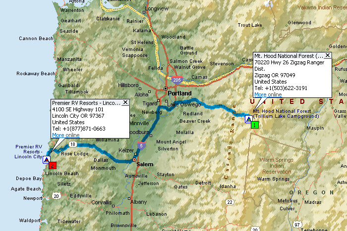 Trillium Lake to Liincoln City