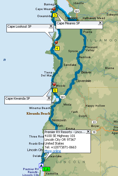 Lincoln City to 3 Capes Scenic Drive