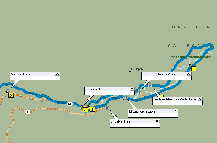 Yosemite Valley Map
