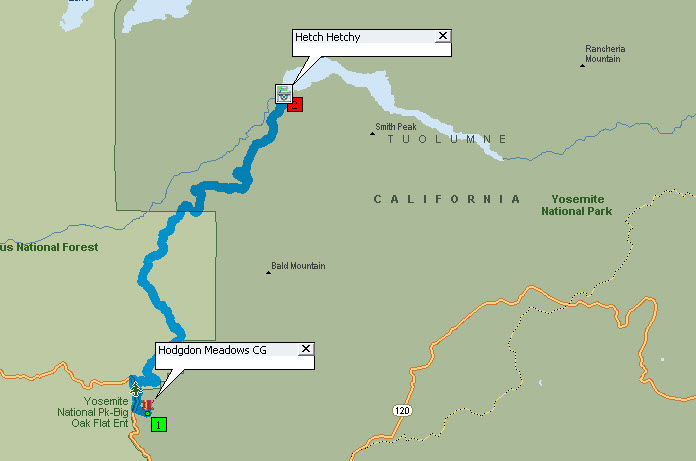 Hodgdon Meadows to Hetch Hetchy