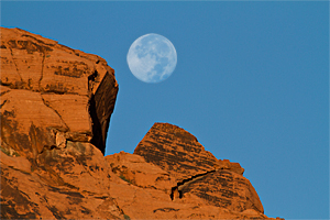 Moonset from Campsite
