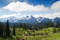 Tatoosh Range from Deadhorse Creek Trail