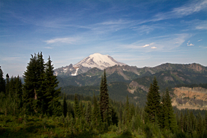 Mt. Rainier from Naches Peak Loop Trail